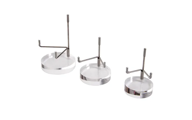 Factory Price Acrylic Stainless Steel Display Stand For Jewelry Boutique Crystal Stone Holder Elegant Rack Clear Silver 