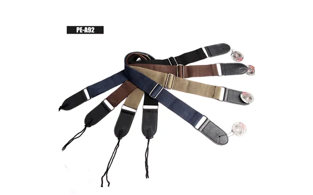 Factory Wholesale Adjustable Cotton Acoustic Guitar Accessories Strap