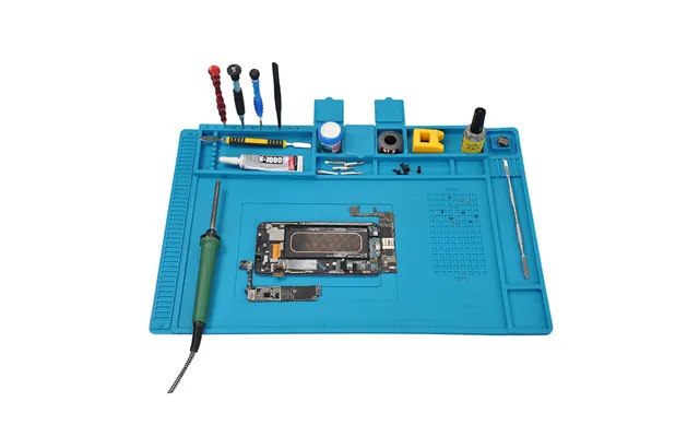 Factory Wholesale Heat Resistance Silicone Work Mat Repair Mat For Phone Repair Soldering Repair Station With Magnetic S