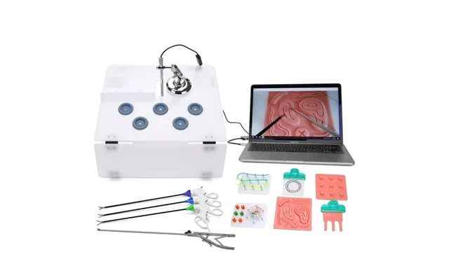 Full Set Laparoscopic Trainer Box With 1080p Usb Endoscope Camera 4 Instruments Medical Student Surgical Training Simula