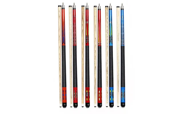 Good Quality 57 Inches 1 2-pc Ash Wood Shaft Billiard Pool Cue Stick Taco For Sale
