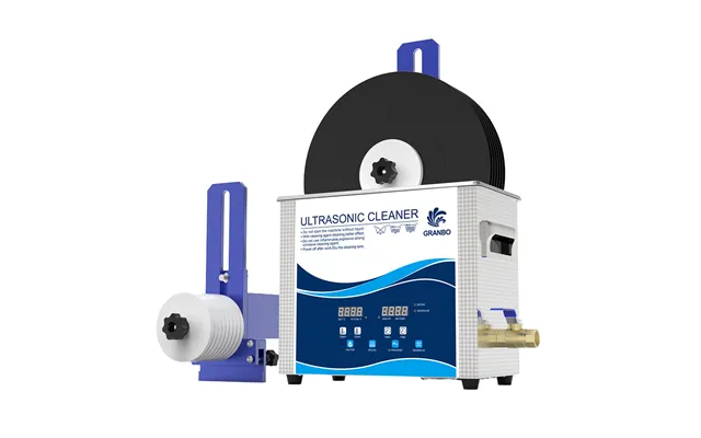 Granbo Brand Lp Vinyl Record Ultrasonic Cleaner Bath 40khz With Alloy Records Bracket 6l Ultrasone Record Cleaner