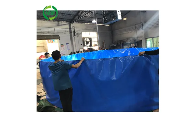 Guangzhou Lvju Custom Fish Pond Liner 10000l 8000 Liter Circle Tarpaulin Fish Tank Shrimp Pond