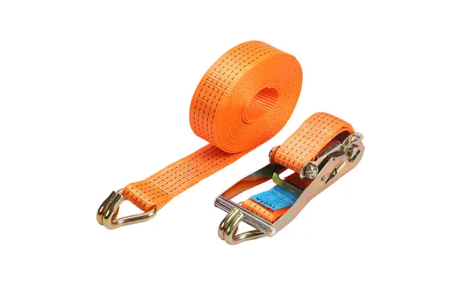 Heavy Duty 50mm 5t Cargo Lashing Ratchet Tie Down Strap Ratchet Belt With Double J Hook