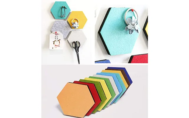 Hexagon Acoustic Panels 9mm 1900gsm Color Felt Panels For Office