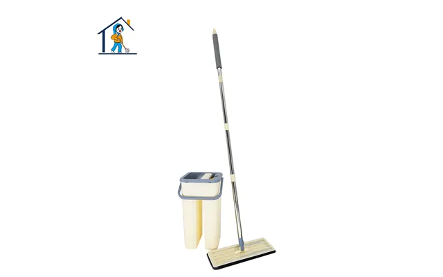 High Quality Microfiber Flat Mop Set Heathy Handfree Magic Squeeze Split Bucket Swivel Handle For Efficient House Floor 