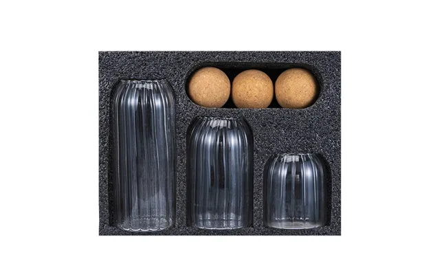 Home & Kitchen Food Storage Bottle Jar Set Round Big Borosilicate Glass Spice Container Jars With Cork Lid