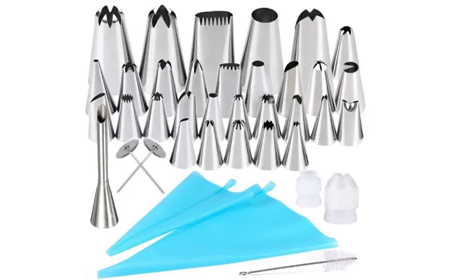 Hot Sale 38pcs Piping Nozzles Cake Piping Tips Stainless Steel Decorating Nozzles Cupcake Kit Pastry Bag Baking Tool