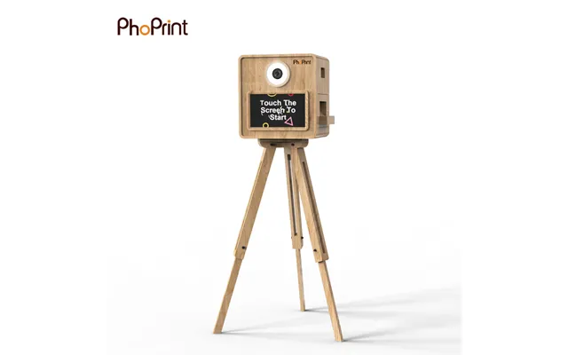 Hot Sale Portable Touch Screen Vintage Photo Booth Machine With Metal Steel Construction Instant Print & Ce Certified Fo