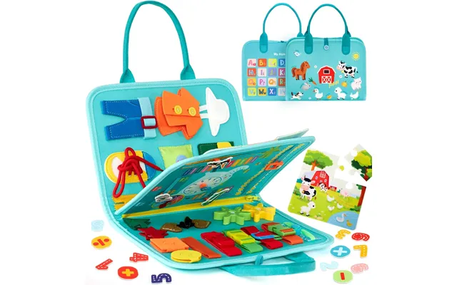 Hot Selling Felt Farm Busy Board For Toddlers Preschool Early Educational Learning Activities With Life Activities