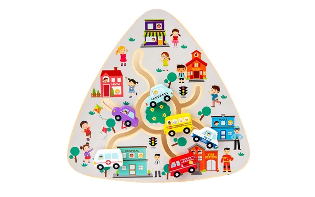 Hot Selling Montessori Children Wooden Walking Pairing Maze Board Early Educational Intelligence Learning Toys For Kids