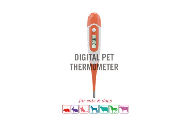 Huaan Med Oem Fast Rapid 10 Second Flexible Veterinary Pet Animal Rectal Thermometer Digital For Dog Cat Horse Cattle