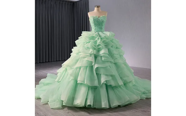 Jancember 241058 Beautiful Green Sweetheart Ruched Party Plus Size Dresses