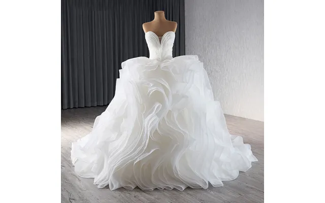 Jancember 241074 Boho Sweetheart Ruched Bridal Ball Gown Wedding Dresses For Girls