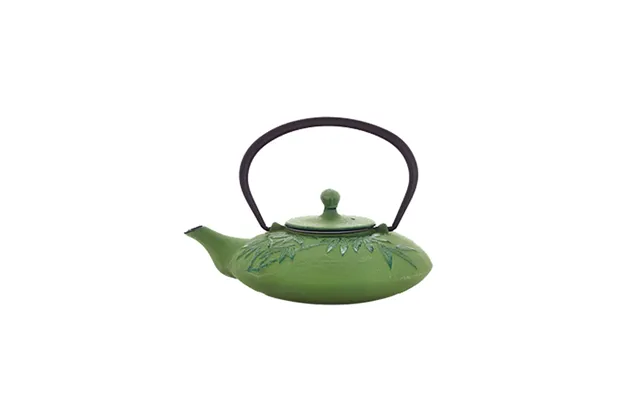 Japanese 0.8l 1.0l Enamel Green Color Cast Iron Teapot