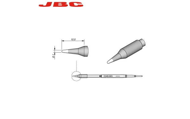 Jbc Original Copper Cartridge Chisel C245-741 907 911 Soldering Bits Cdb Soldering Station T245 Handle Pen Soldering Iro
