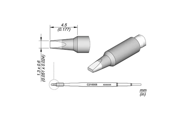 Jbc Soldering Iron Tip C210-018 C210-002 C210-020 Soldering Station Slip-on Connection For Knife Head Stick Welding 1