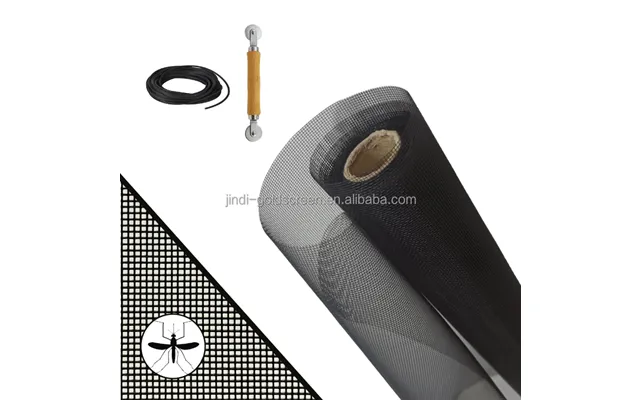 Jindi High Quality 18x16 Mesh Fiberglass Fire Resistant Outdoor Window Mosquito Net For Windows And Doors