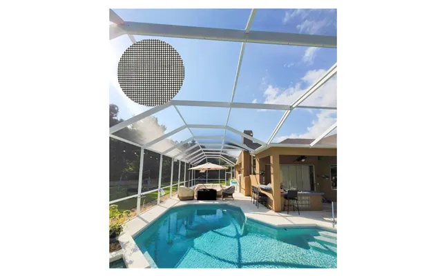Jindi Modern Fire Resistant Black E-glass Fiberglass Pool Patio Screen Mesh Rolls