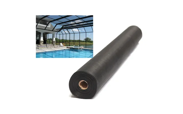 Jindi Modern Fire Resistant Home Delivery 72inx100 Ft Roll 18x14 Mesh Black Charcoal Pool Patio Screen For Enclosure