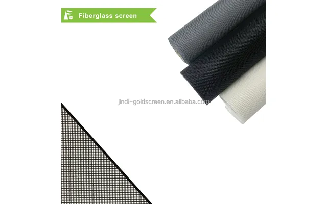 Jindi Quick Ship Modern Outdoor Fly Screens Net Diy Anti Mosquito Fiberglass Mesh Fire Resistant Door Screen