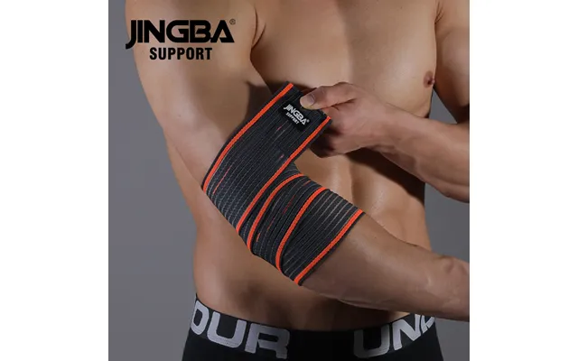 Jingba Manufacturer High Elastic Quality Sports Fitness Weight-lifting Gym Elbow Protector Brace Wrap Elbow Support Band