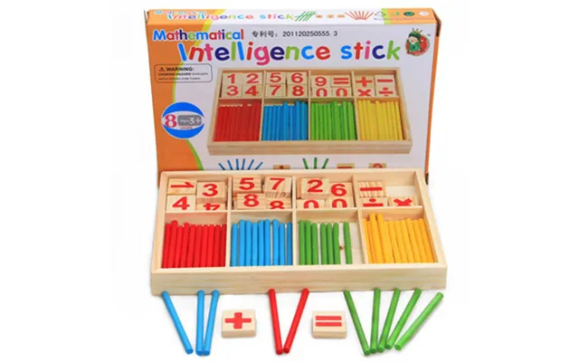Kids Wood Mathematics Toy Children Wooden Counting Stick Calculation Math Toys Early Learning Counting Rods Educational 