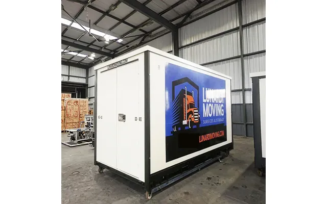 Kingland Factory Price 16ft Portable Movable Foldable Steel Sandwich Panel Folding Container House Stackable Storage Uni