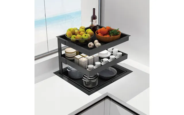 Kitchen Corner Storage Cabinet Lifting Basket