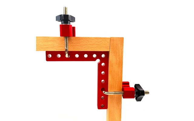 L-ht89 Lisca Woodworking Carpenter Tool Aluminum Right Angle Squares With Adjustable Hook Clamp