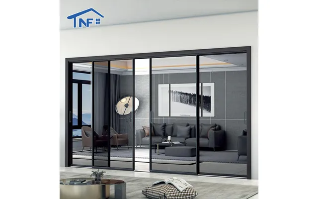 Latest Products Modern Design Exterior Sliding Partition Door Aluminum Alloy Frame Double Glazed Sliding Door