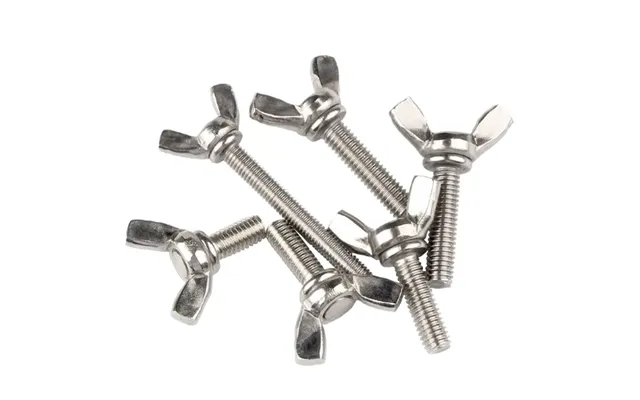 M3m4m6m8 304 316 Stainless Steel Butterfly Bolt With Wing Butterfly Nut M5 Knurled Wing Thumb Screw Threaded Butterfly S