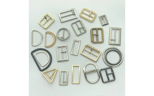 Metal Zinc Alloy Pin Belt Buckle Handbag Double D Ring Buckle Bag Parts & Accessories