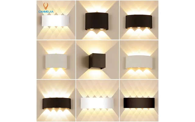 Modern Led Indoor Wall Lamp Nordic Style Sconce Light For Bedroom Corridor Ac85-265v Square Round Crescent Shape Wall Li