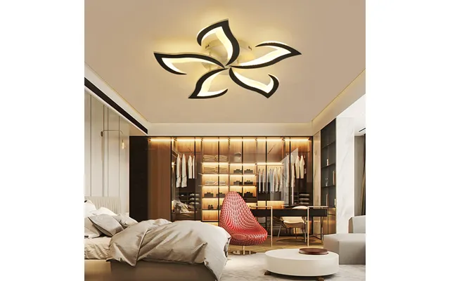 Modern Living Room Chandelier Flower Shaped Led Light Lily Flower Ceiling Lamp With Remote Control Room Illumination