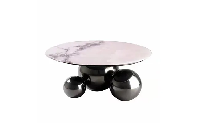 Modern Luxury Marble Top Spherical Table Foot Coffee Table Stainless Steel Center Living Room Furniture Gold Metal Centr