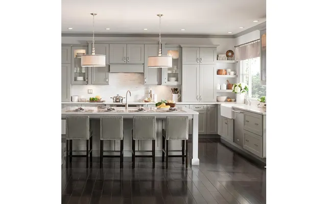 Modern Modular Custom Solid Walnut Wood Kitchen Cabinets Laminate Acrylic Artificial Marble Faucet Sink Hinge Accessorie