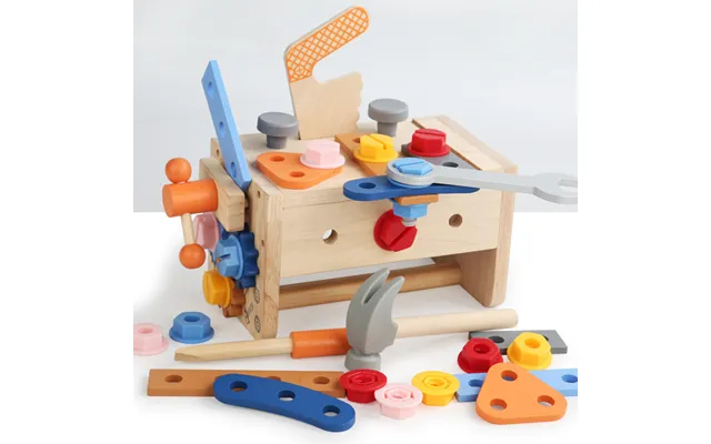 Montessori Children's Toys Simulation Wooden Tools Box Carpenter Disassembly Set Toys Early Education Hands On Training