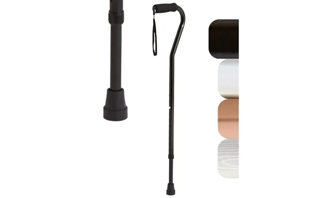 Msmt Lightweight Aluminum Walking Cane For Seniors Adults Portable Offset Design For Balance Knee Injury Recovery Mobili