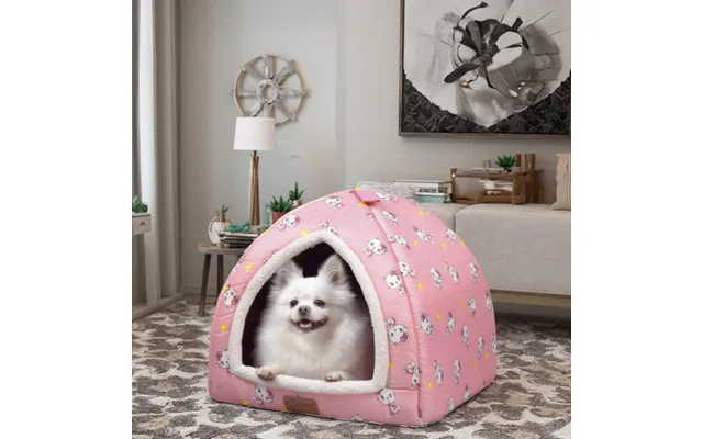 New Arrival Arctic Velvet Fabric Pet Cave Foldable Cute Design Indoor Plush Cat House Mat For Summer And Winter For Cats