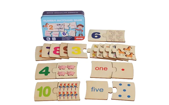 New Design Iron Box Digital Enlightenment Matching Children's Toy Educational Cpc Ce Wooden Early Education Educational 