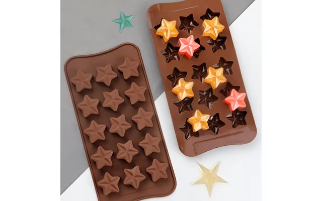 New Diy Chocolate Mold 15 With Five Point Star Chocolate Mold Baking Silicone Cake Mold