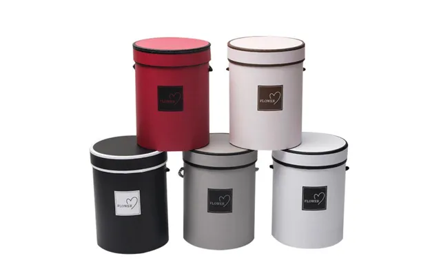 New Hugging Bucket Flower Arrangement Packaging Box European Style Small Round Flower Box With Handle