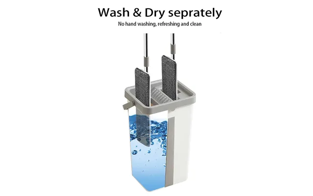 New Microfiber Scratch Squeeze Wet And Dry 360 Self- Wash Flat Mop Bucket For Floor Cleaning Magic Mop