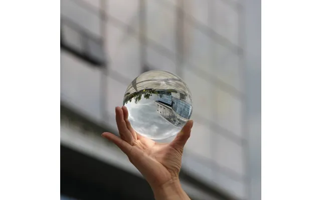 New Products Transparent Cartoon Gifts 80mm Christmas Glass Ball 3d Crystal Ball Stand