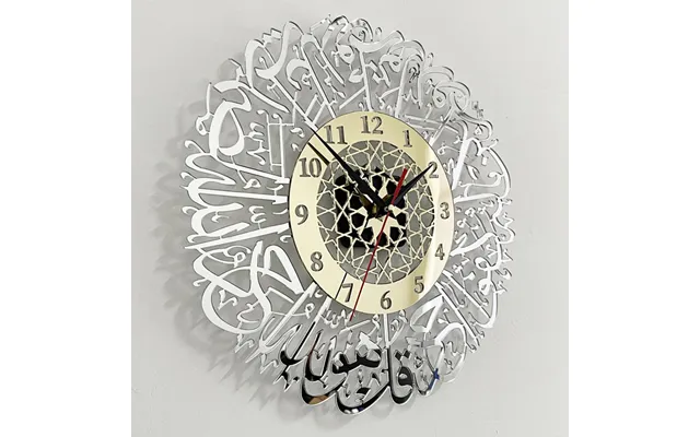 Nice 3d Mirror Wall Sticker Clock Home Decor Islamic Room Sticker Decor Wall