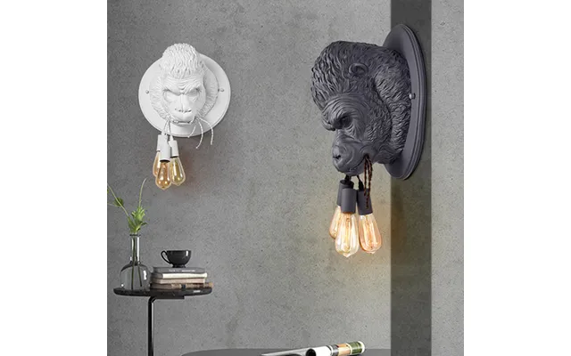 Nordic Resin Gorilla Wall Lamp Retro Modern Led Wall Sconce Home Loft Bedroom Bedside Home Decor Wall Light