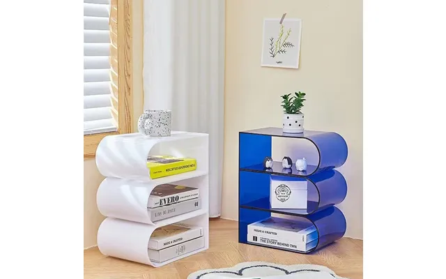 North European Modern Design Side Table Living Room Colorful Acrylic Bookshelf
