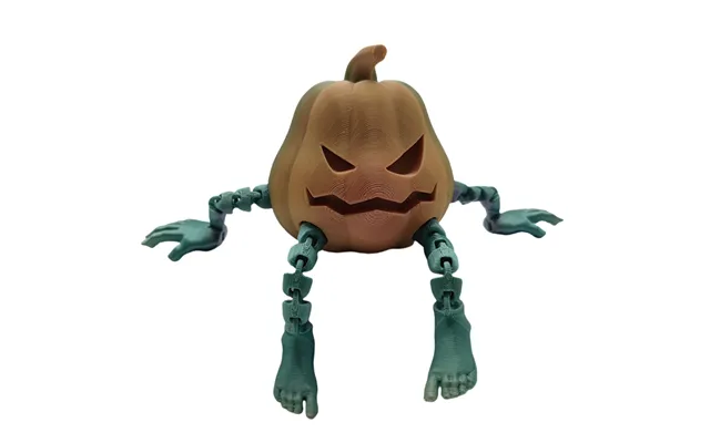 Oem Custom 3d Printed Art Plastic Action Stress Relief Pumpkin Monster Toy Maker Designer Educational Toys
