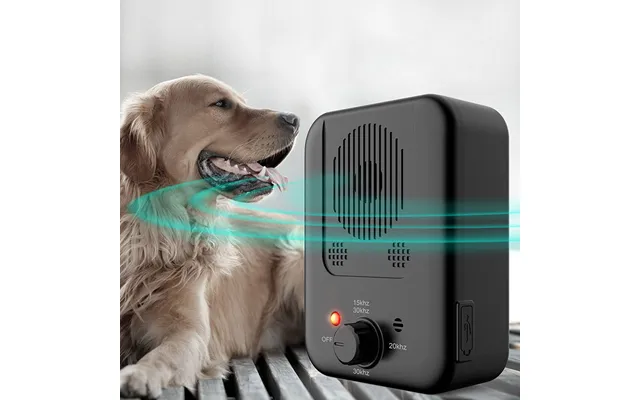 Outdoor Ultrasonic Anti Barking Dog Repeller Adjustable Level Sonic Stop Bark Training Deterrent Ultrasonic Bark Control